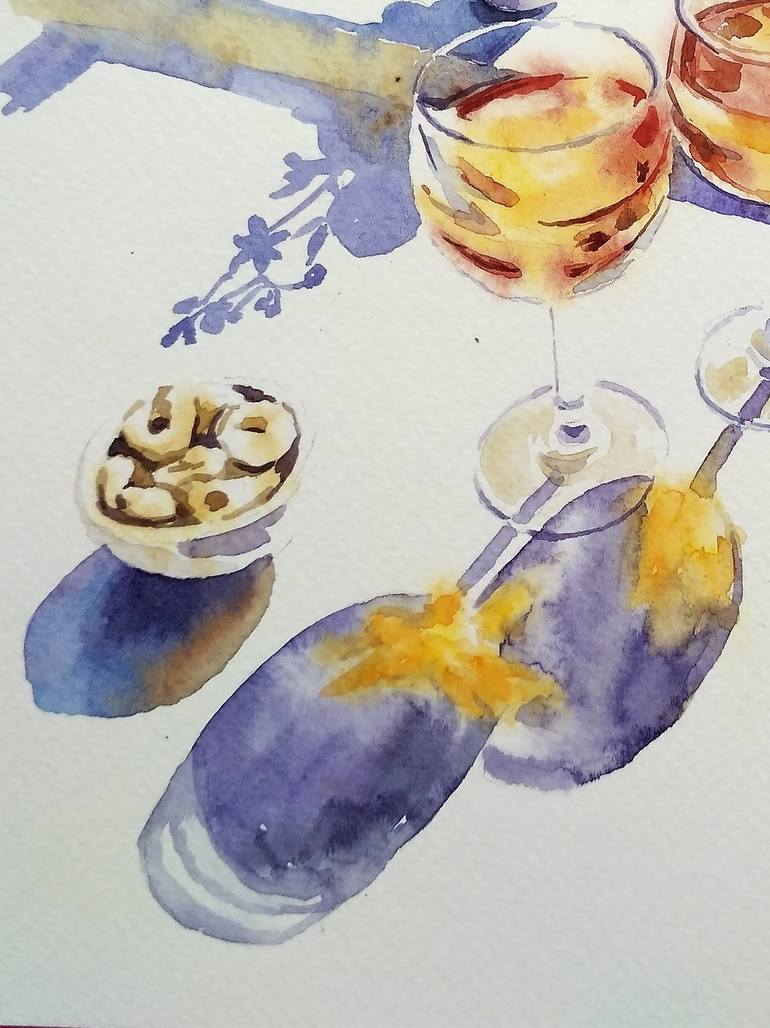 Original Figurative Food & Drink Painting by Olga Larina