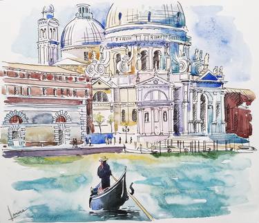 Print of Figurative Architecture Paintings by Olga Larina