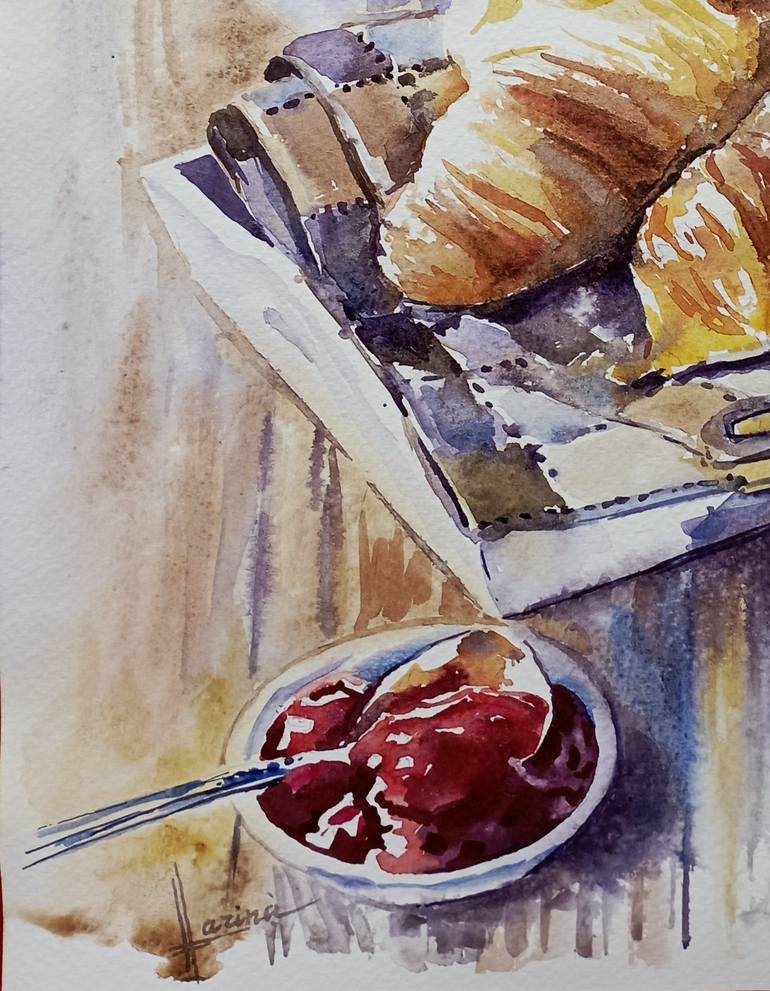 Original Food & Drink Painting by Olga Larina