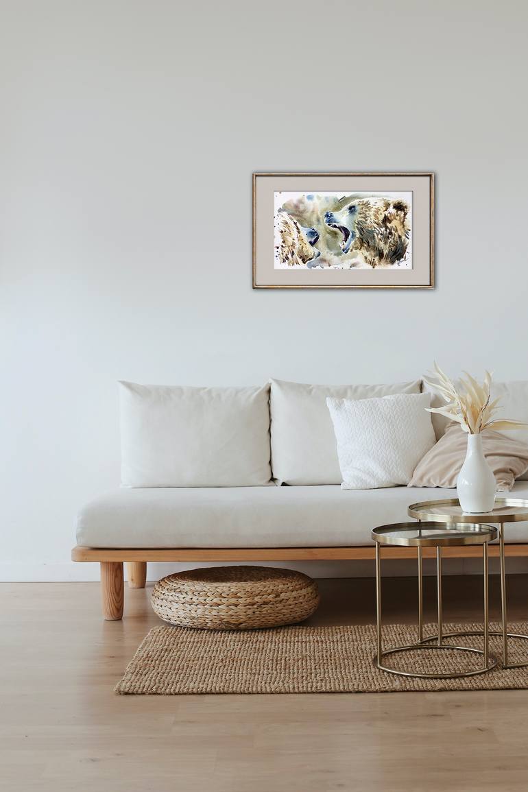 Original Expressionism Animal Painting by Olga Larina