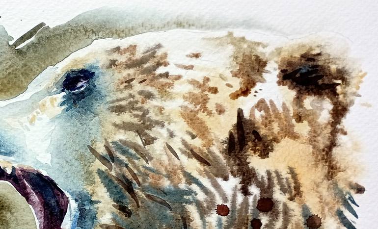 Original Expressionism Animal Painting by Olga Larina