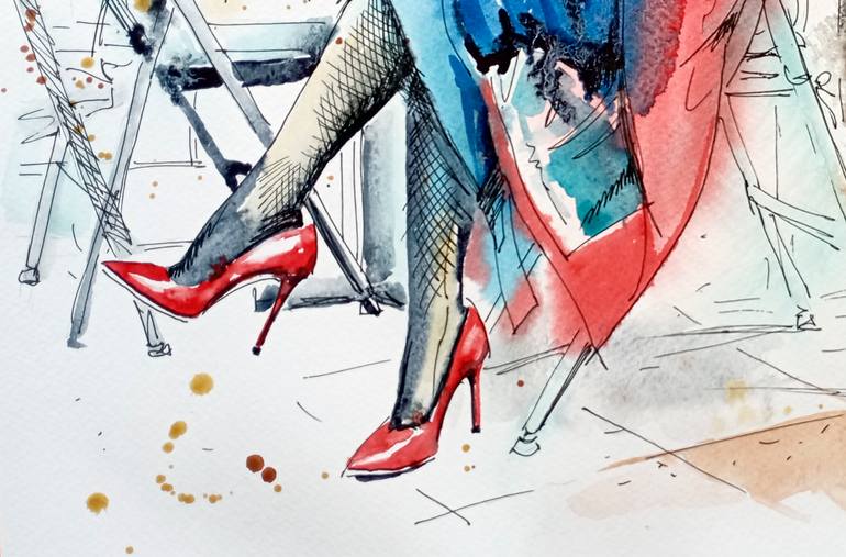 Original Conceptual Women Painting by Olga Larina