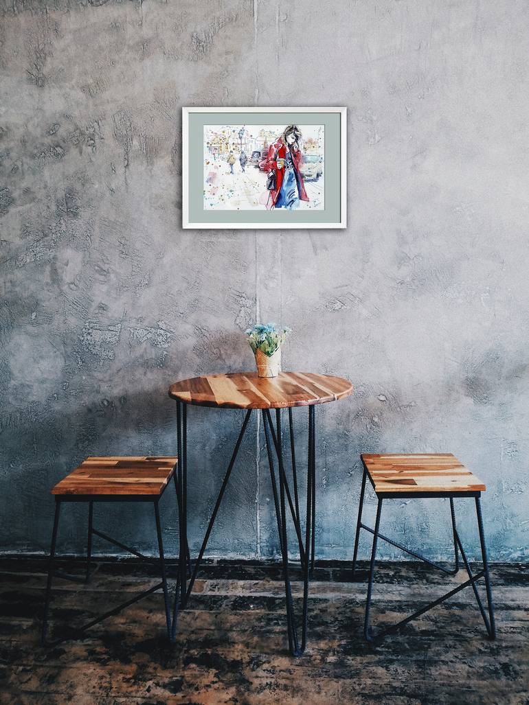 Original Conceptual Women Drawing by Olga Larina