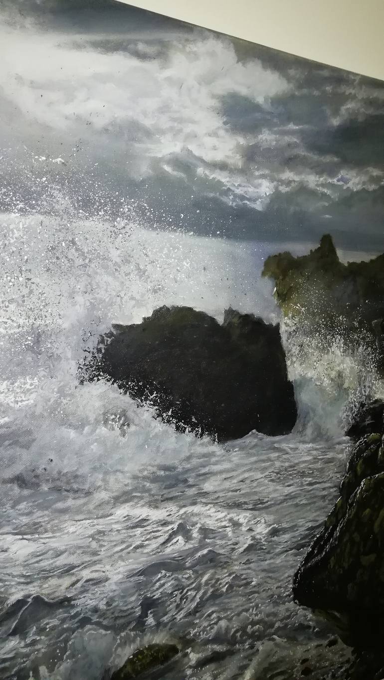 Original Realism Seascape Painting by SIMON GERGES