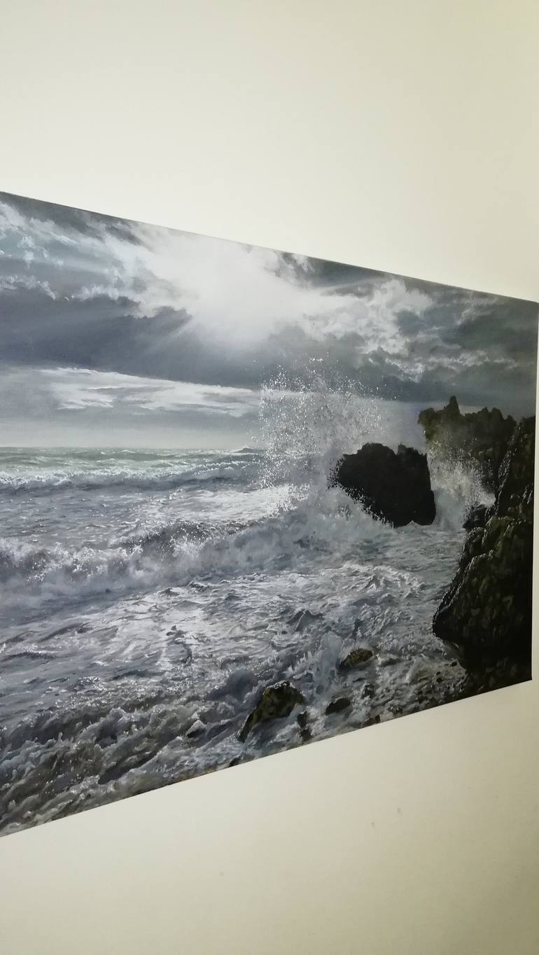 Original Realism Seascape Painting by SIMON GERGES