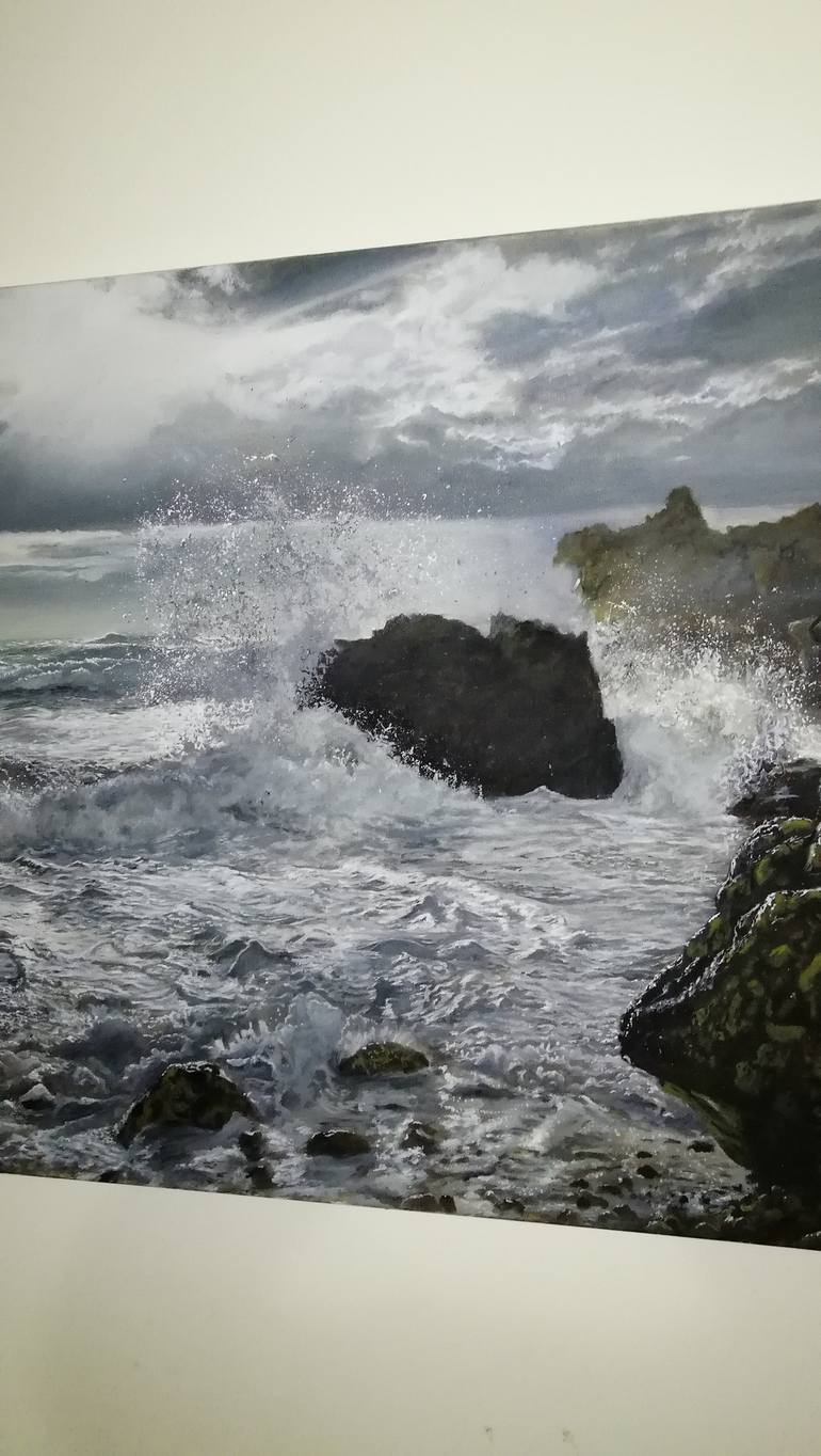 Original Realism Seascape Painting by SIMON GERGES