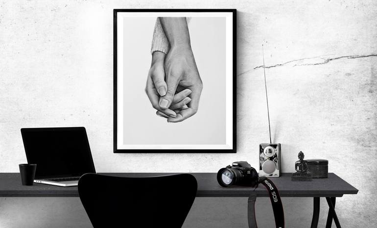 Original Love Drawing by Olga Pursches