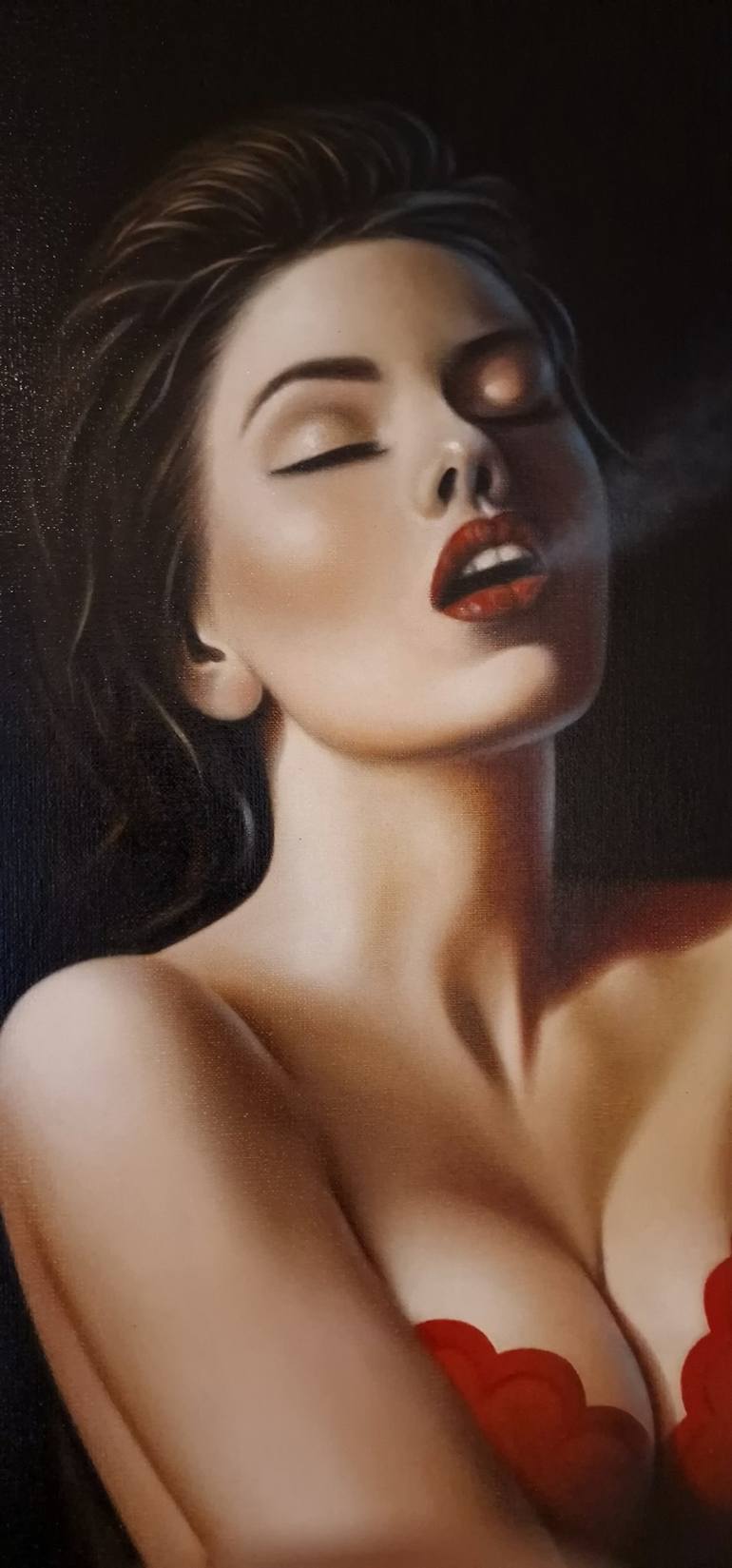 Original Erotic Painting by Olga Pursches