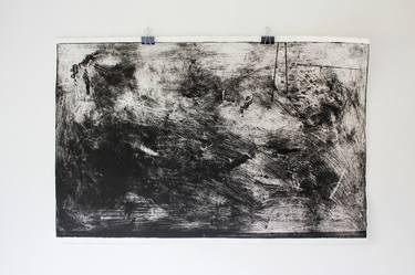 Original Abstract Expressionism Abstract Printmaking by Kate Hester