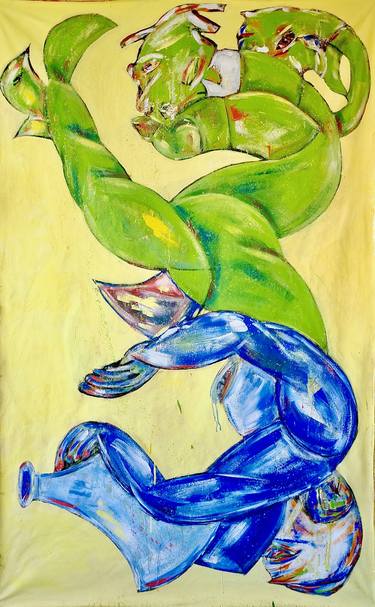 Original Abstract Expressionism Mortality Paintings by Marius Van Niekerk