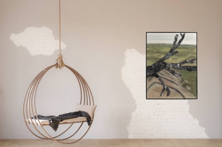 Original Expressionism Landscape Installation by Elisa Bartels