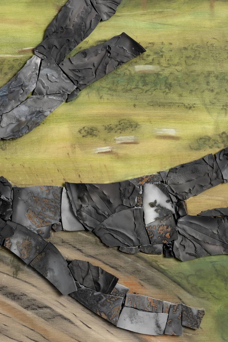Original Expressionism Landscape Installation by Elisa Bartels