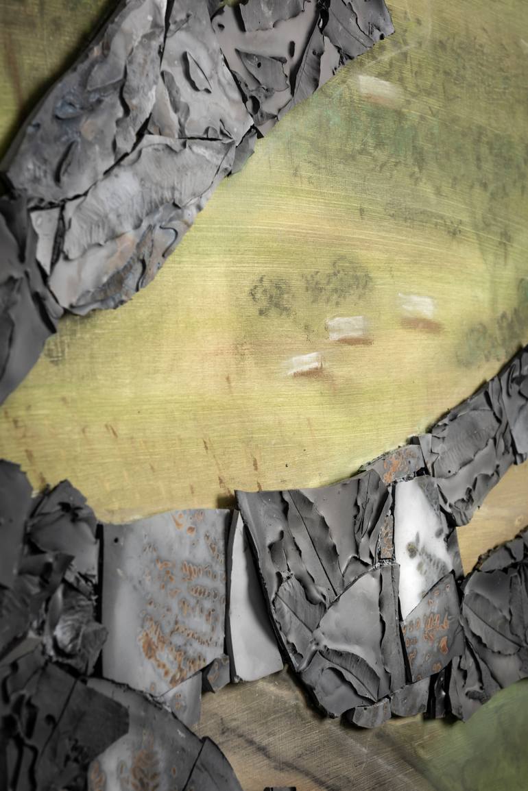 Original Expressionism Landscape Installation by Elisa Bartels
