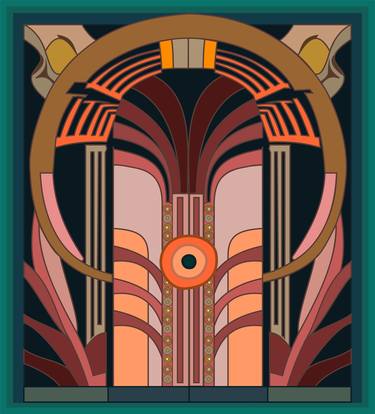 Print of Art Deco Architecture Digital by ojolo mirón