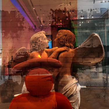 Original Surrealism Love Mixed Media by Ojolo Mirón