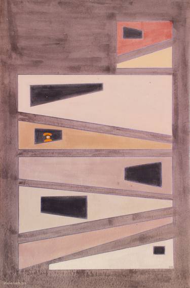 Print of Abstract Expressionism Architecture Paintings by ojolo mirón