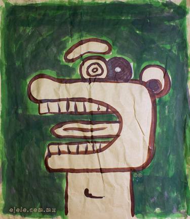 Original Abstract Expressionism Cartoon Paintings by ojolo mirón