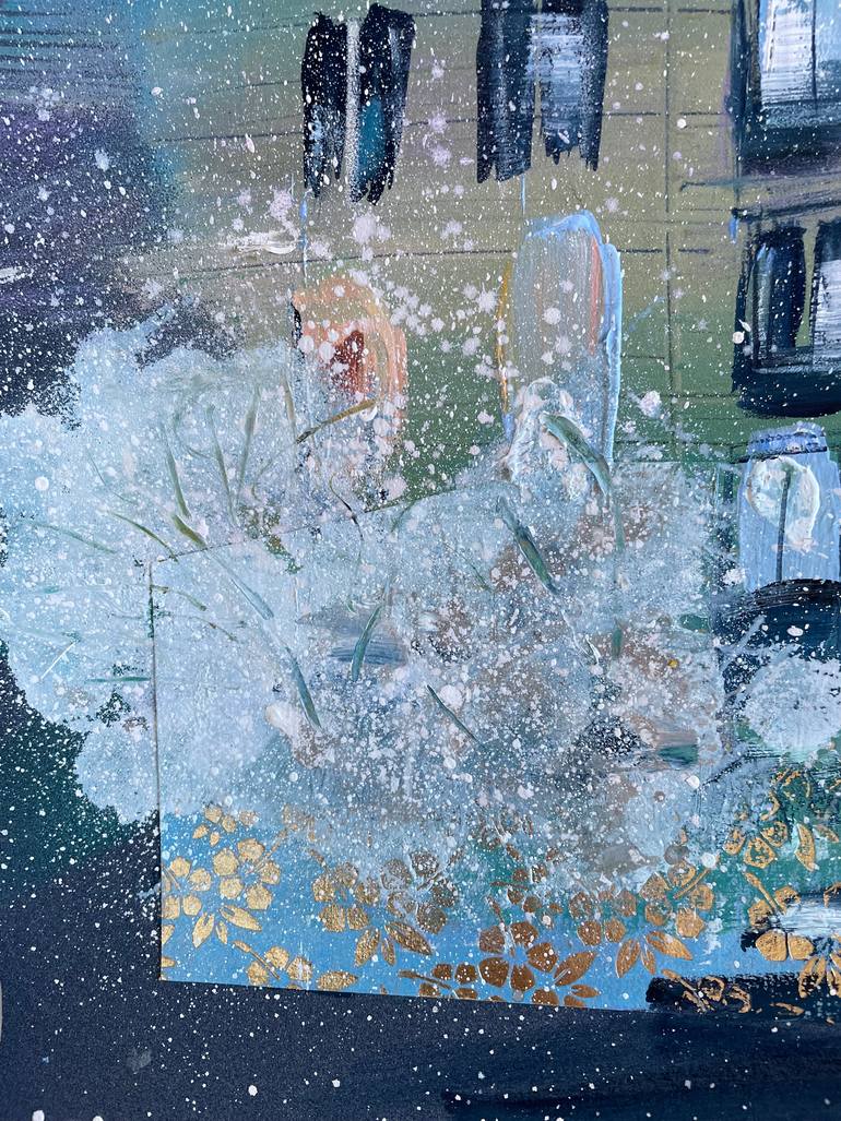 Original Art Deco Landscape Mixed Media by Ksenia Lutsenko