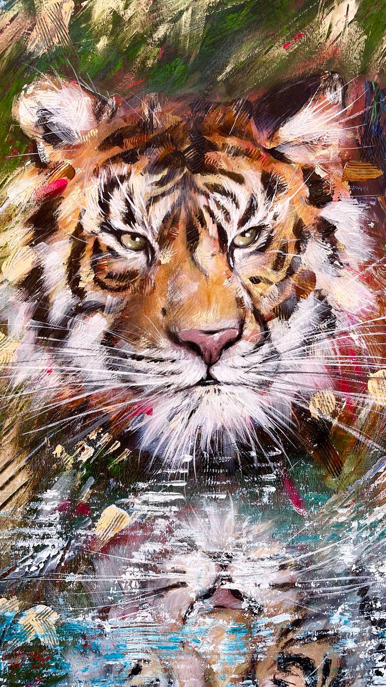 Original Realism Animal Painting by Ksenia Lutsenko