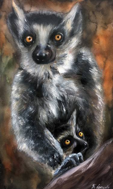 Original Animal Paintings by Ksenia Lutsenko