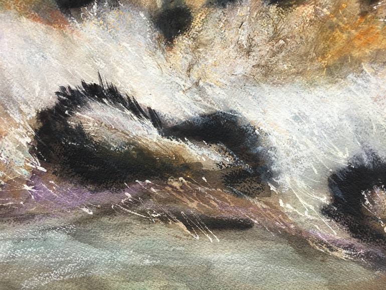 Original Expressionism Animal Painting by Ksenia Lutsenko