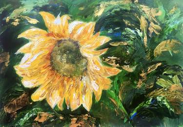 Original Expressionism Floral Paintings by Ksenia Lutsenko