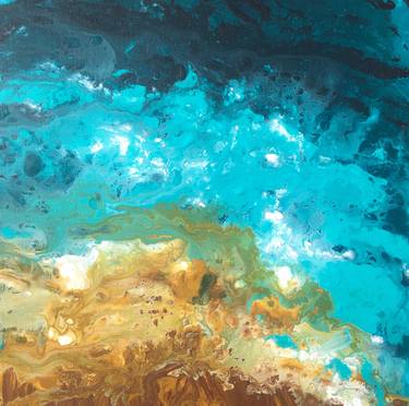 Print of Abstract Expressionism Seascape Paintings by Ksenia Lutsenko