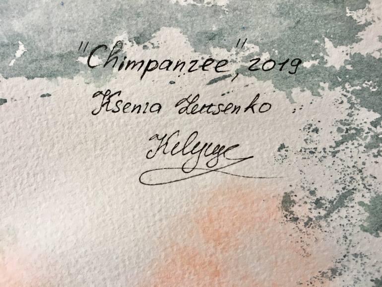 Original Figurative Animal Painting by Ksenia Lutsenko