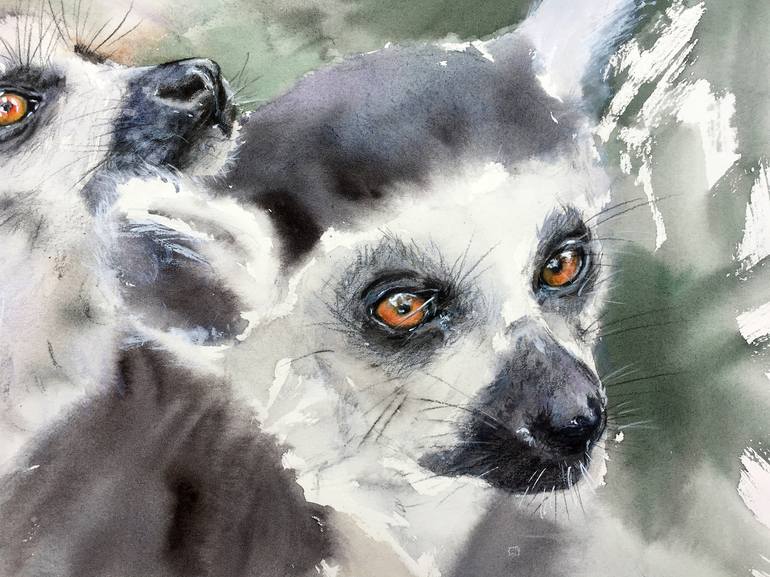 Original Animal Painting by Ksenia Lutsenko