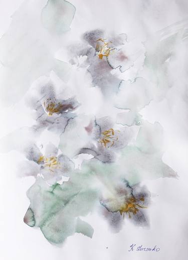Original Floral Paintings by Ksenia Lutsenko