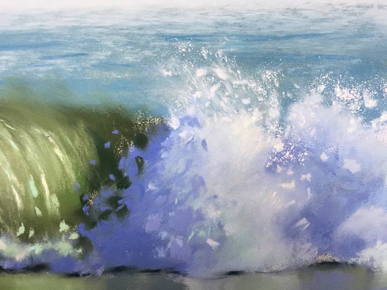 Original Impressionism Seascape Drawing by Ksenia Lutsenko