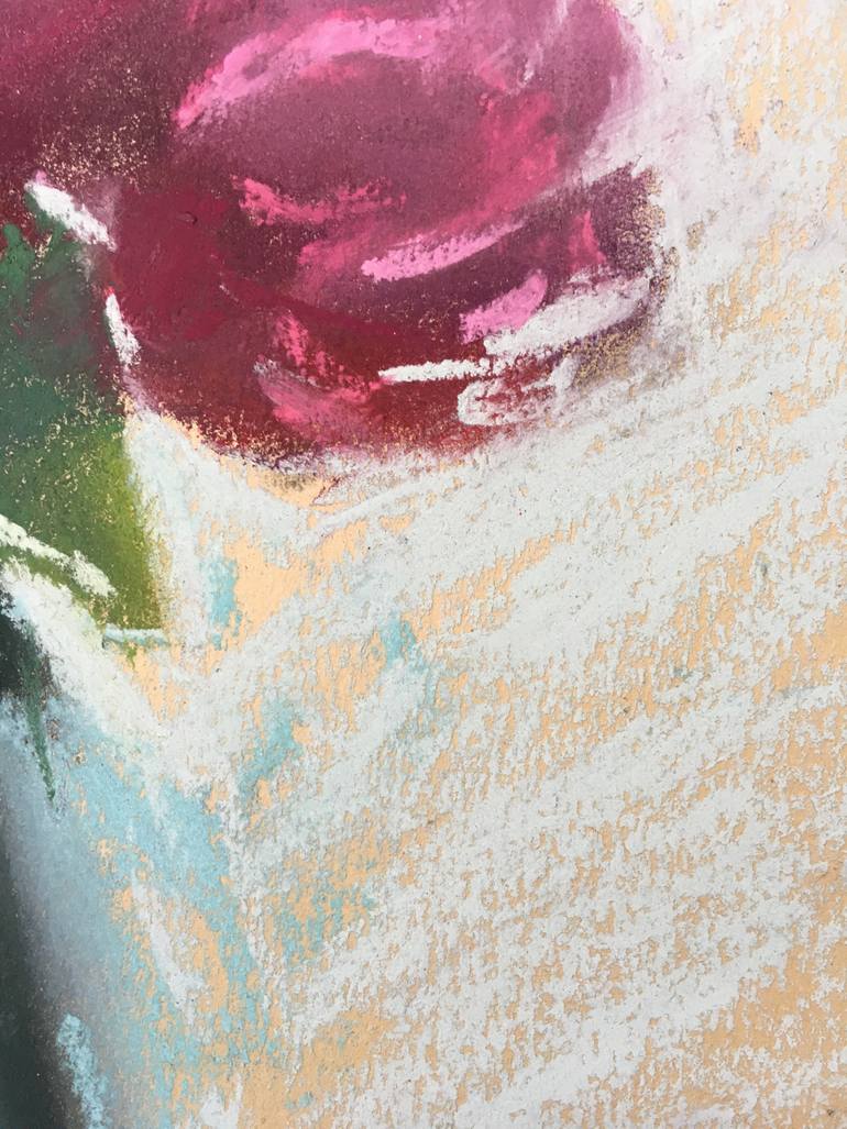Original Expressionism Floral Drawing by Ksenia Lutsenko
