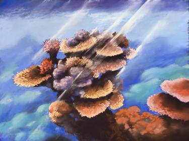 CORAL REEF - sea ocean underworld climate change soft pastel thumb