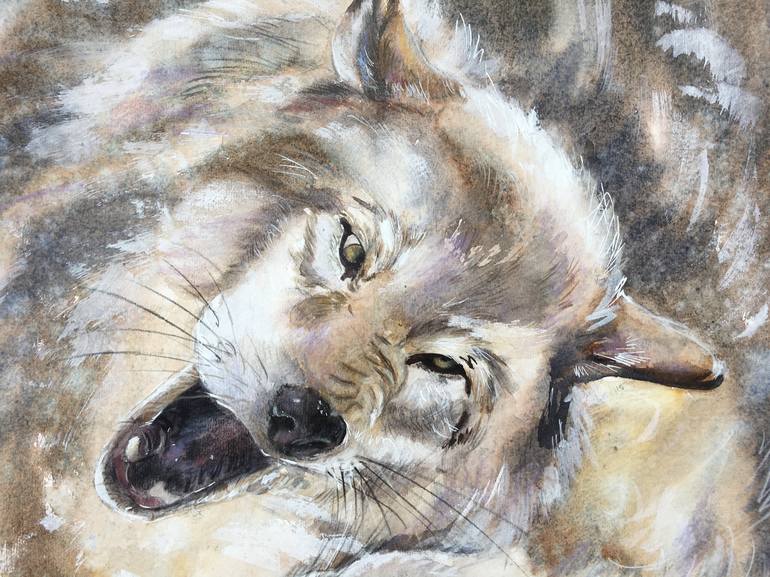 Original Animal Painting by Ksenia Lutsenko