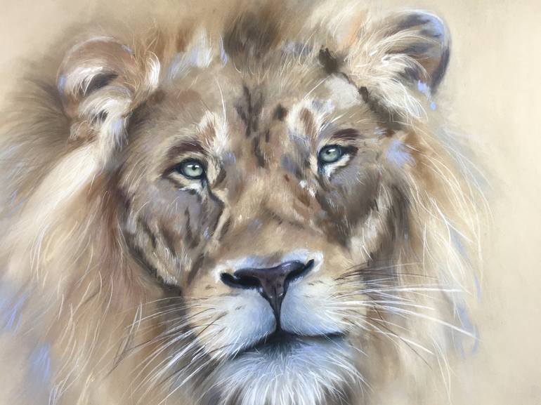 Original Impressionism Animal Drawing by Ksenia Lutsenko