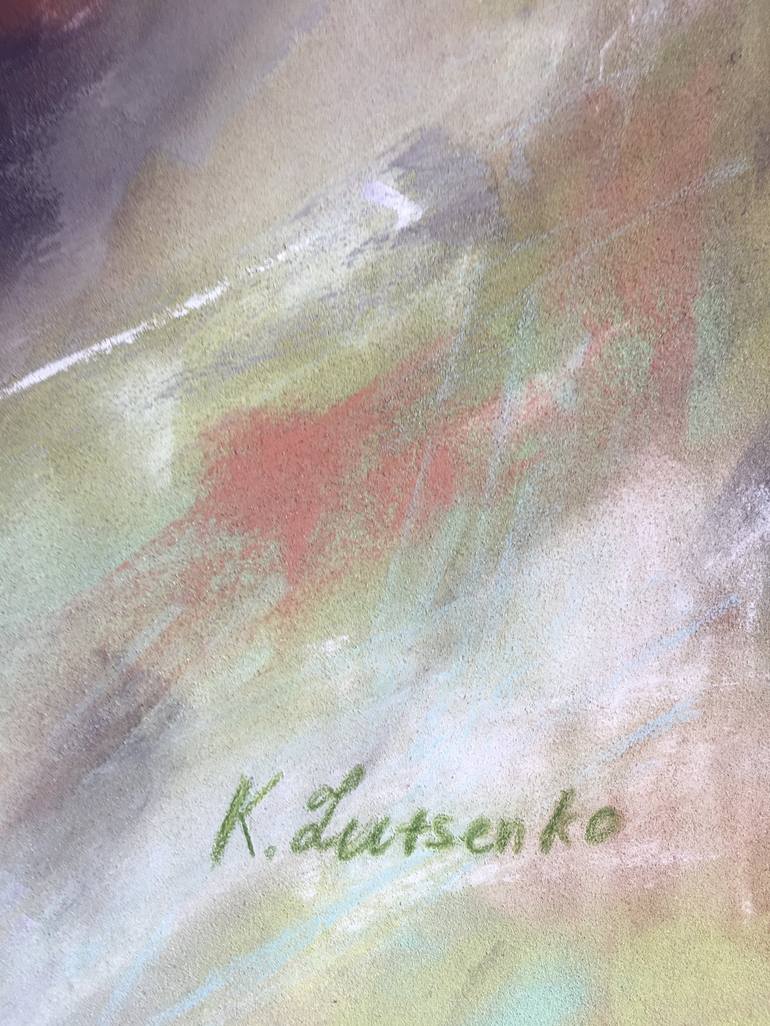 Original Impressionism Animal Drawing by Ksenia Lutsenko