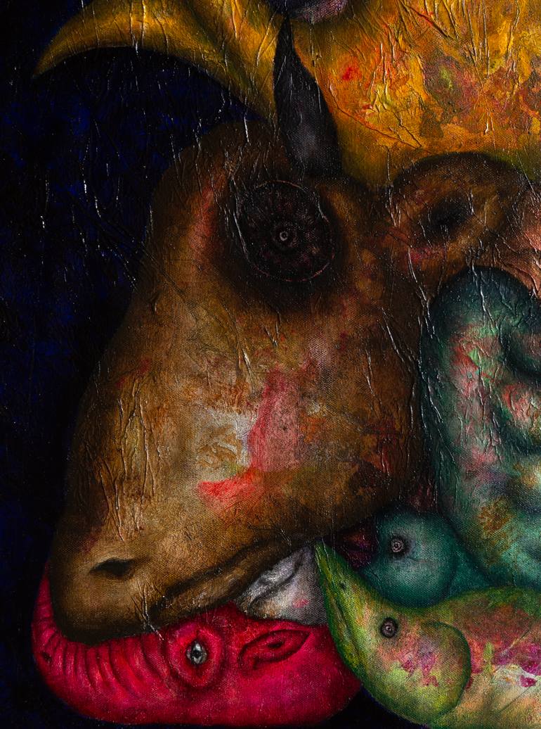 Original Figurative People Painting by Luis Xiua