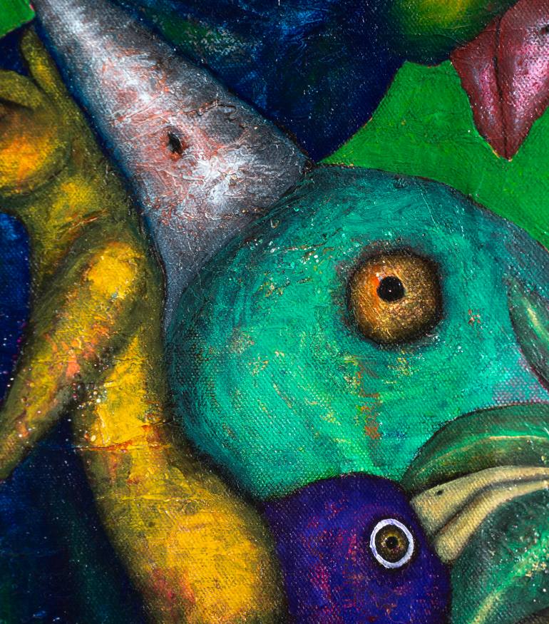 Original Contemporary Nature Painting by Luis Xiua