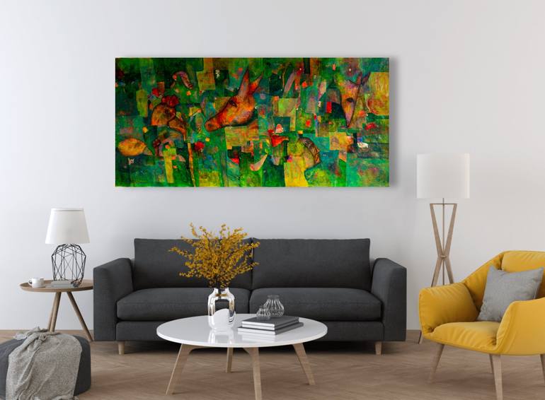 Original Contemporary Abstract Painting by Luis Xiua