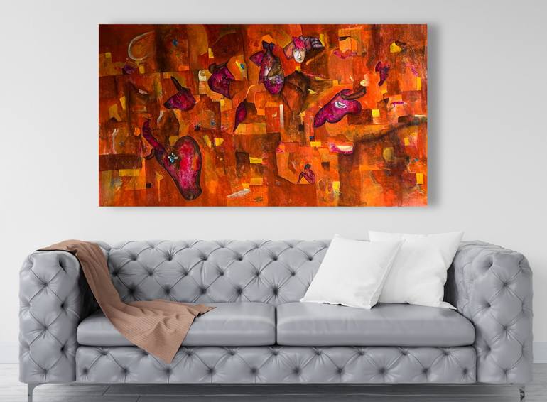 Original Figurative Abstract Painting by Luis Xiua