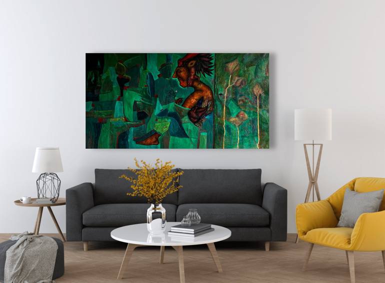 Original Fine Art Abstract Painting by Luis Xiua