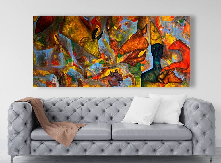 Original Contemporary Abstract Painting by Luis Xiua