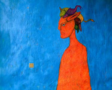 Original Contemporary People Painting by Luis Xiua