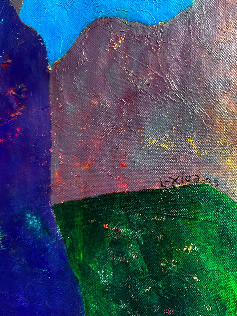 Original Abstract Painting by Luis Xiua