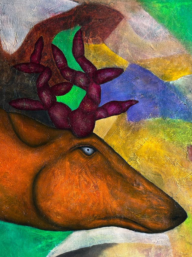 Original Figurative Abstract Painting by Luis Xiua