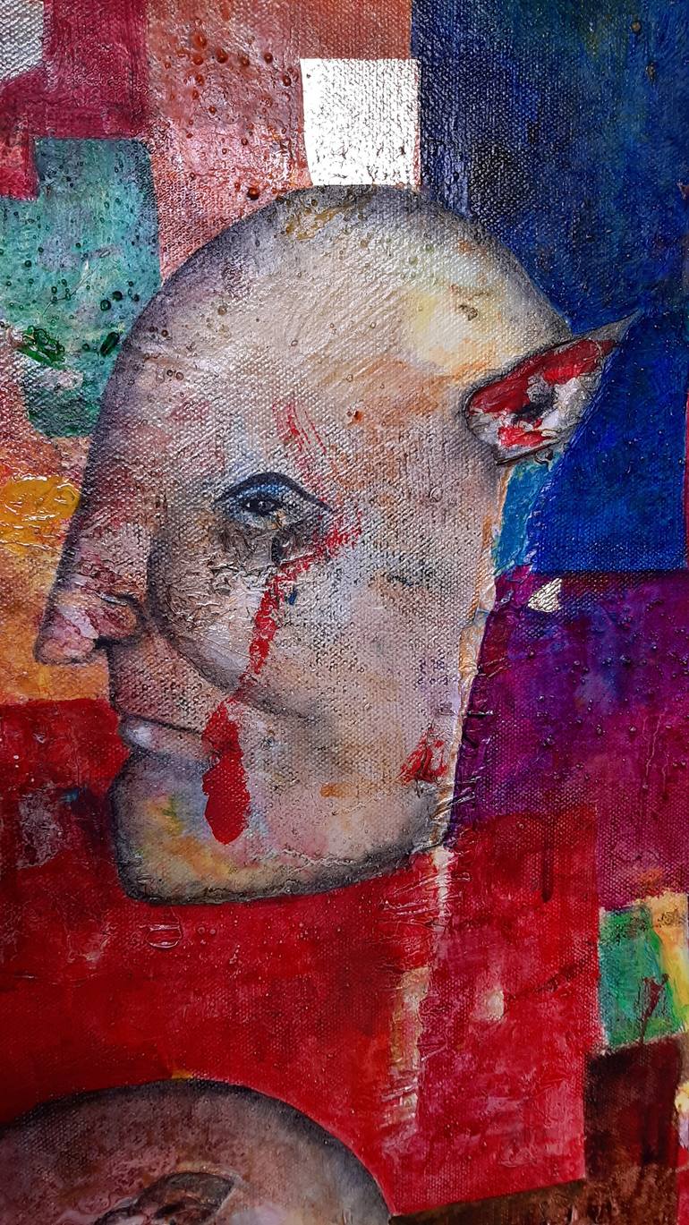 Original Surrealism Abstract Painting by Luis Xiua