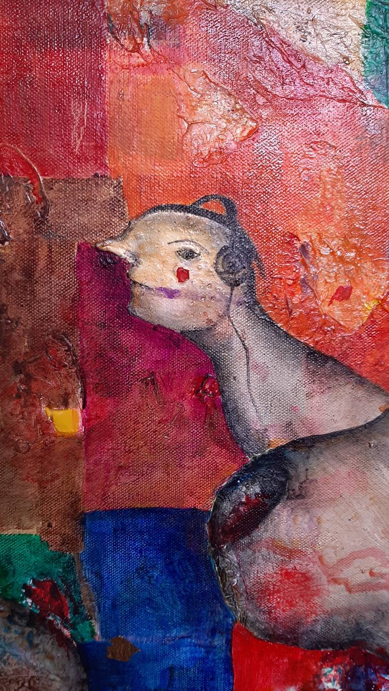 Original Surrealism Abstract Painting by Luis Xiua