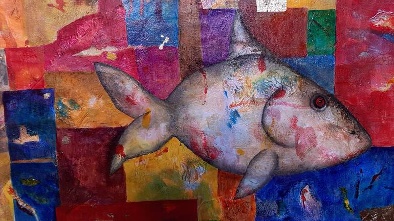 Original Surrealism Abstract Painting by Luis Xiua