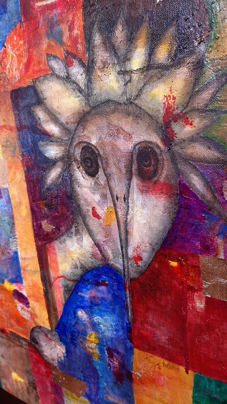 Original Surrealism Abstract Painting by Luis Xiua