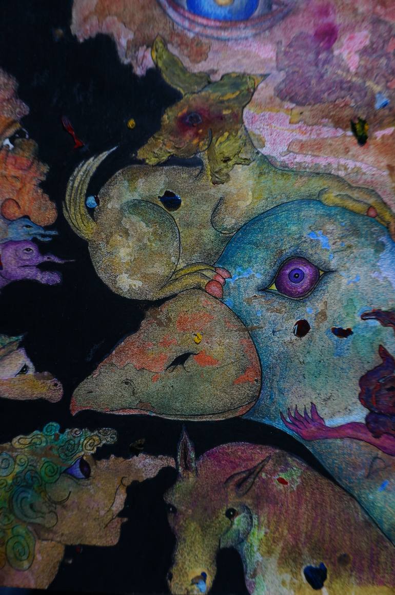 Original Other Nature Drawing by Luis Xiua